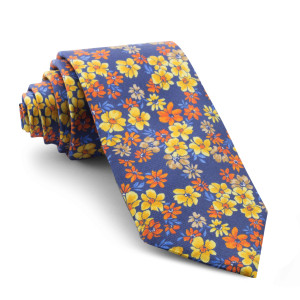 Corbata Marino Flores 