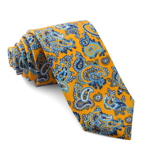 Corbata Naranja Cachemir