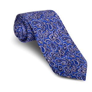 Corbata Cachemir Azul