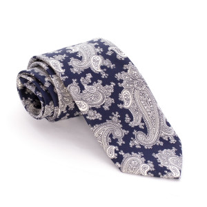 Corbata Marino Cachemires Grises