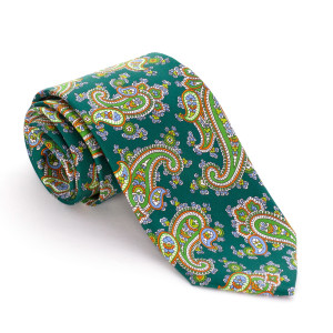 Corbata Verde Botella Cachemires 