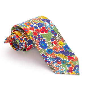 Corbata Liberty Flores Azulon