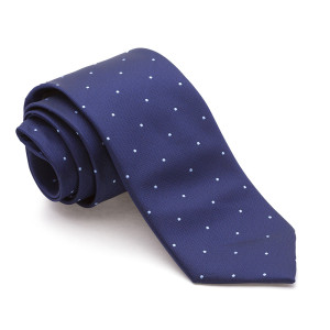Corbata Azul Marino Lunares Celestes