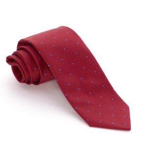 Corbata Granate Lunares