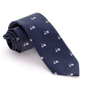 Corbata Marino Motos Blancos