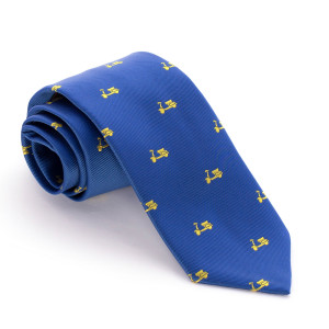 Corbata Azul Motos Amarillas