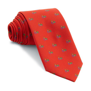 Corbata Roja Tractores Verdes