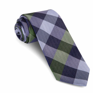 Corbata Cuadros Verde