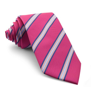 Corbata Fucsia Rayas