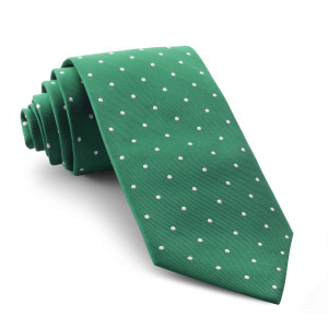 Corbata Verde Lunares