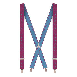 Tirantes Fucsia Lunares Azules