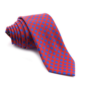 Corbata Roja Lunares Azules