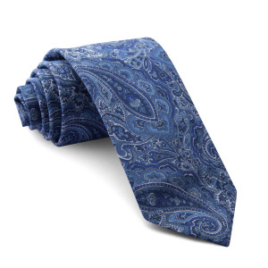 Corbata Liberty Cachemir Azul