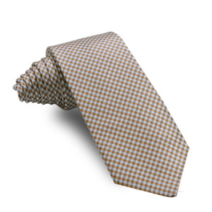 Corbata Cuadro Vichy Beige