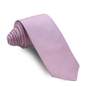 Corbata Cuadro Gales Rosa