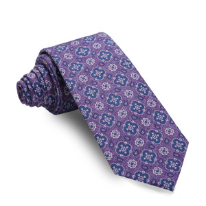 Corbata Malva Dibujos Marino