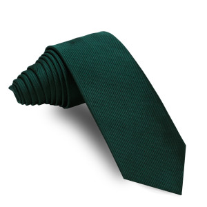 Corbata Verde Oscuro Lisa o Botella