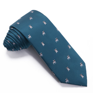 Corbata Verde Petroleo Perros Bulldog