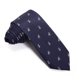 Corbata Azul Marino Perros Bulldog