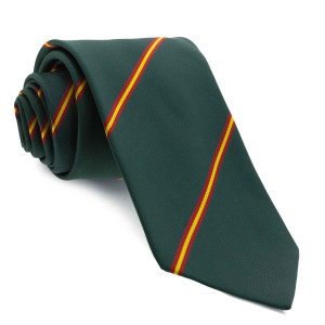 Corbata Verde con Rayas colores de España
