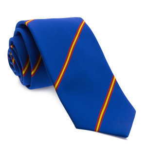 Corbata Azul con Rayas colores de España