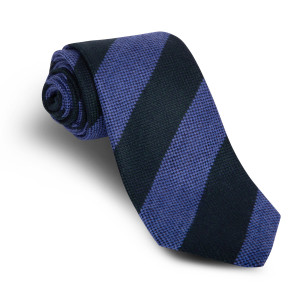 Corbata Rayas Verde Botella y Azul
