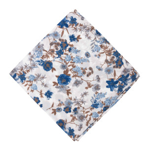Pañuelo Blanco Flores