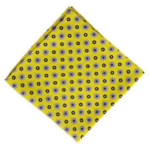 Pañuelo Amarillo Dibujos Azules