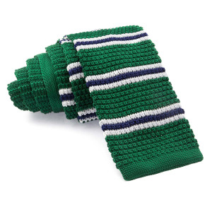 Corbata Punto Verde Rayas