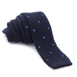 Corbata Punto Marino Lunares Celestes