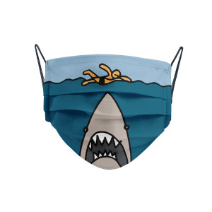 MASCARILLA TIBURON PELICULA  JAWS CALLATE LA BOCA
