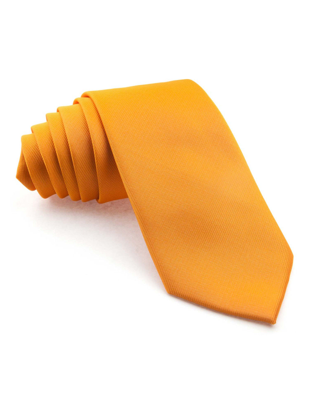 corbata naranja estrecha