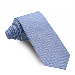 Corbata Cuadro Gales Azul