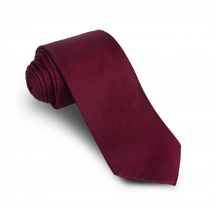 corbata burdeos estampada